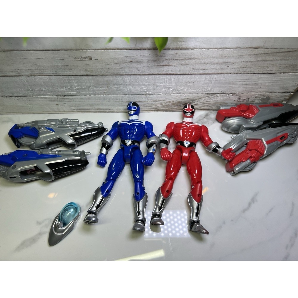 Power Rangers Time Force Deluxe Blue Mega Battle Ranger Figure - Picture 9 of 9